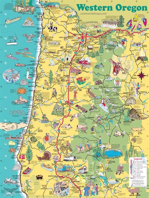 best western oregon map.